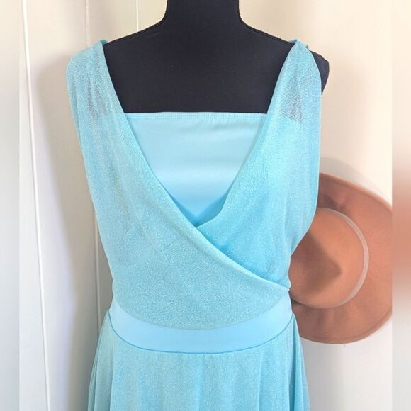 Urban Outfitters Lux Seafoam Green Goddess Dress Fairycore Coastal Mermaid S - Picture 3 of 7